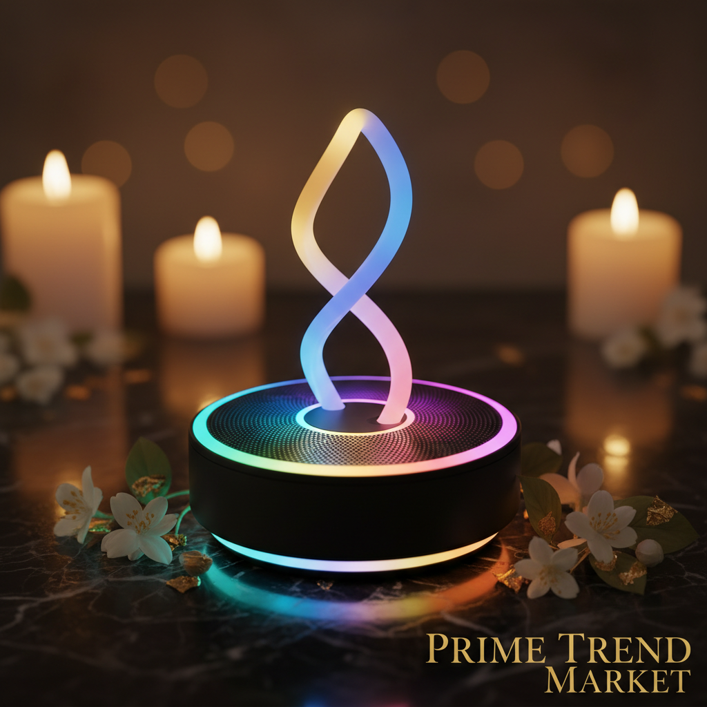 RGB Lamp Bluetooth Speaker — TWS Stereo, Waterproof & Portable with LED Mood Light — Eliza & Tuan