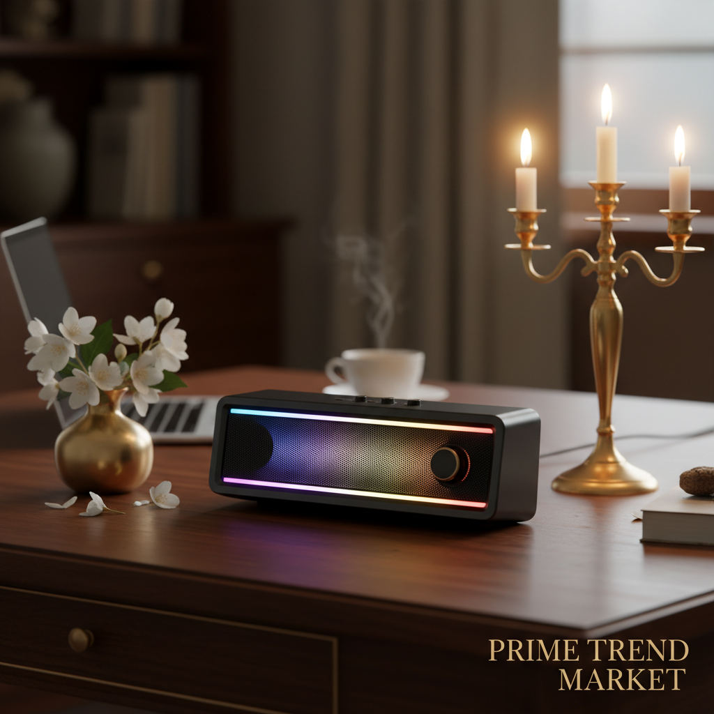 RGB Gaming Desktop Bluetooth Speaker | Dual Stereo Sound, LED Light Show & USB Powered — Prime Trend Market