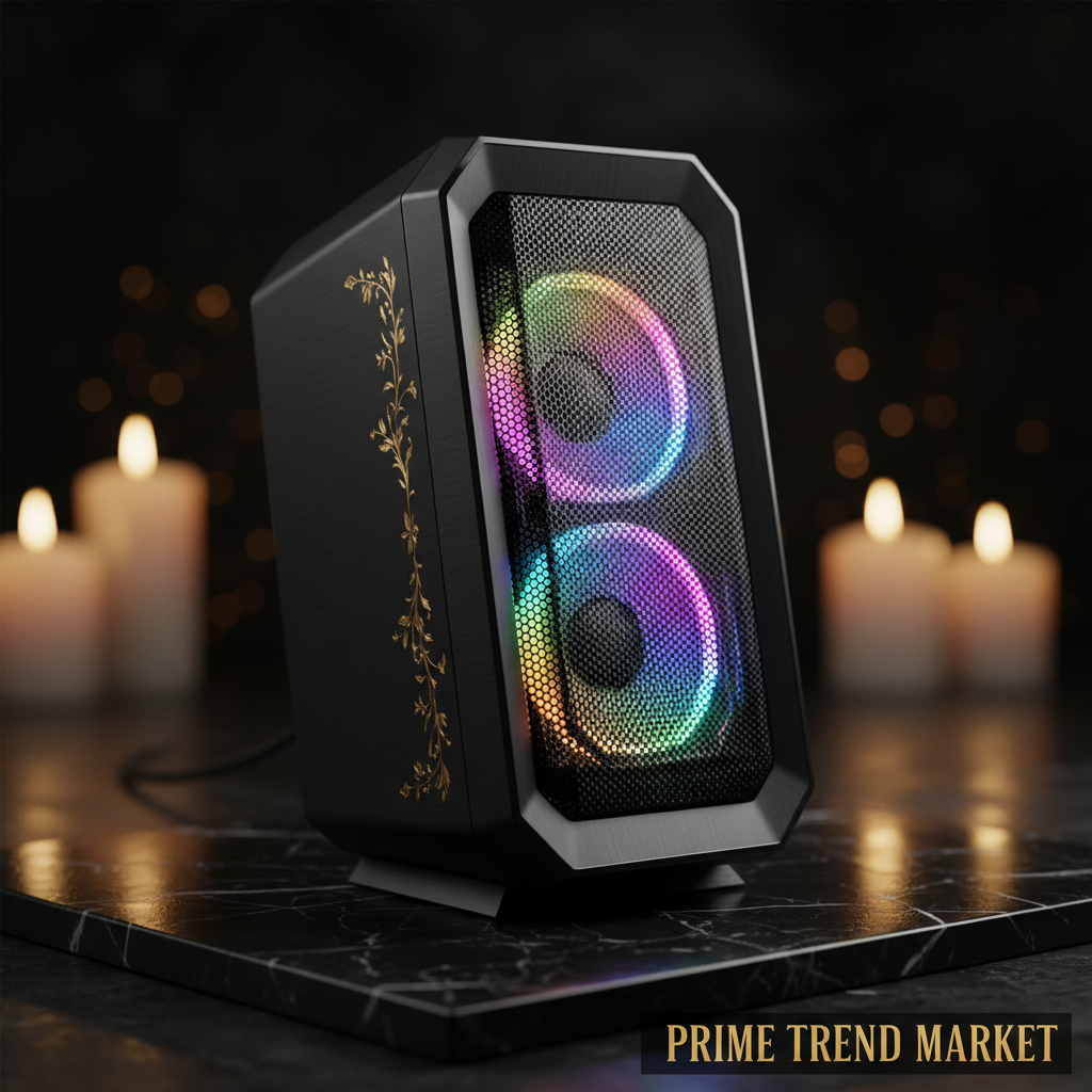 RGB Gaming Desktop Bluetooth Speaker | Dual Stereo Sound, LED Light Show & USB Powered — Prime Trend Market
