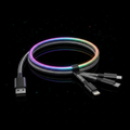 RGB Streamer 3-in-1 Fast Charging Cable — 66W with LED Light Effect — Prime Trend Market