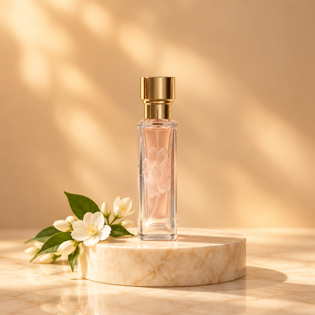 Side-profile perfume view