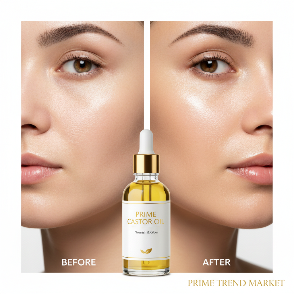 Organic Castor Oil — Hair, Eyebrows, Eyelashes & Skin Moisturizer | 100ml — Prime Trend Market