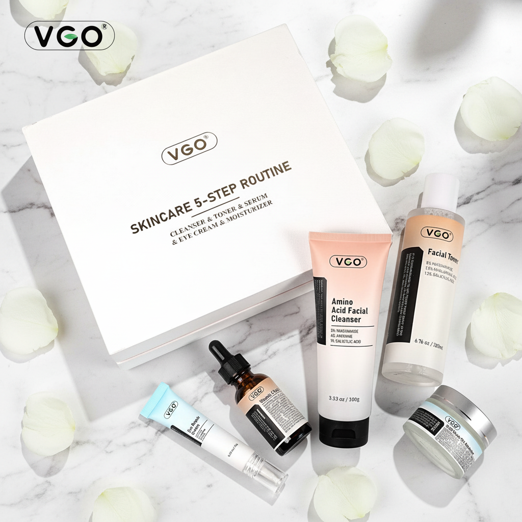 Skincare Ritual Flat Lay