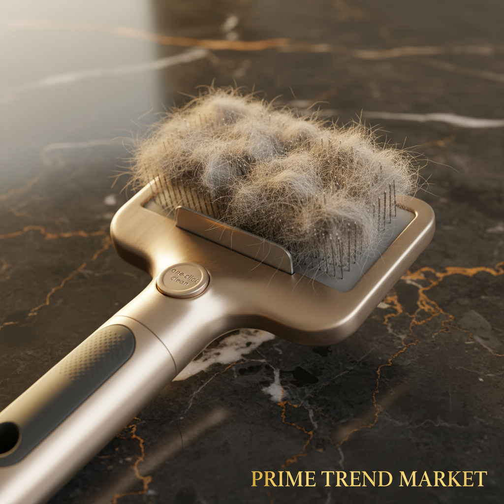 Pet Lint Master Bundle | Self-Cleaning Slicker Brush + Hair Roller + 2-Way Lint Roller — Prime Trend Market