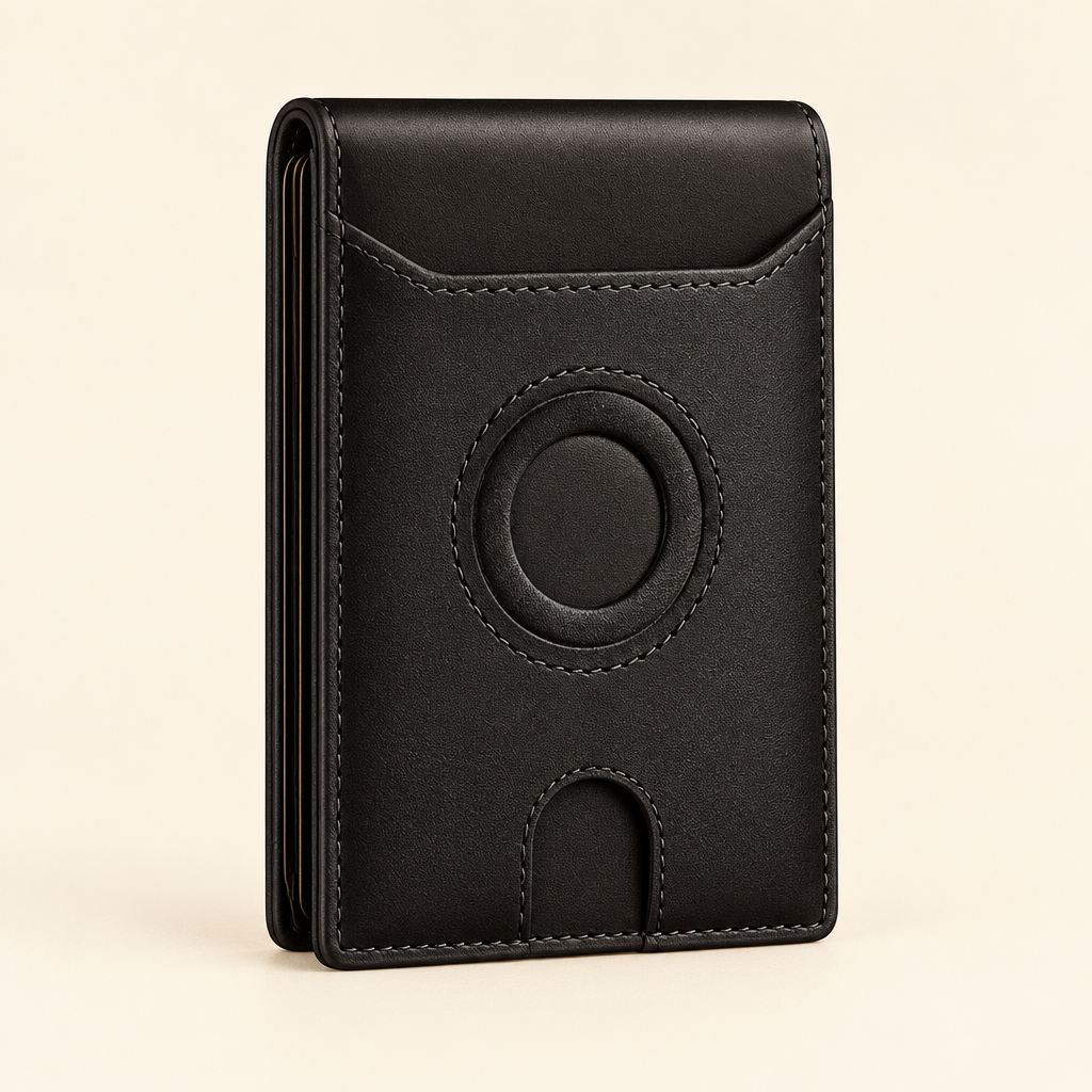 Slim leather bifold wallet