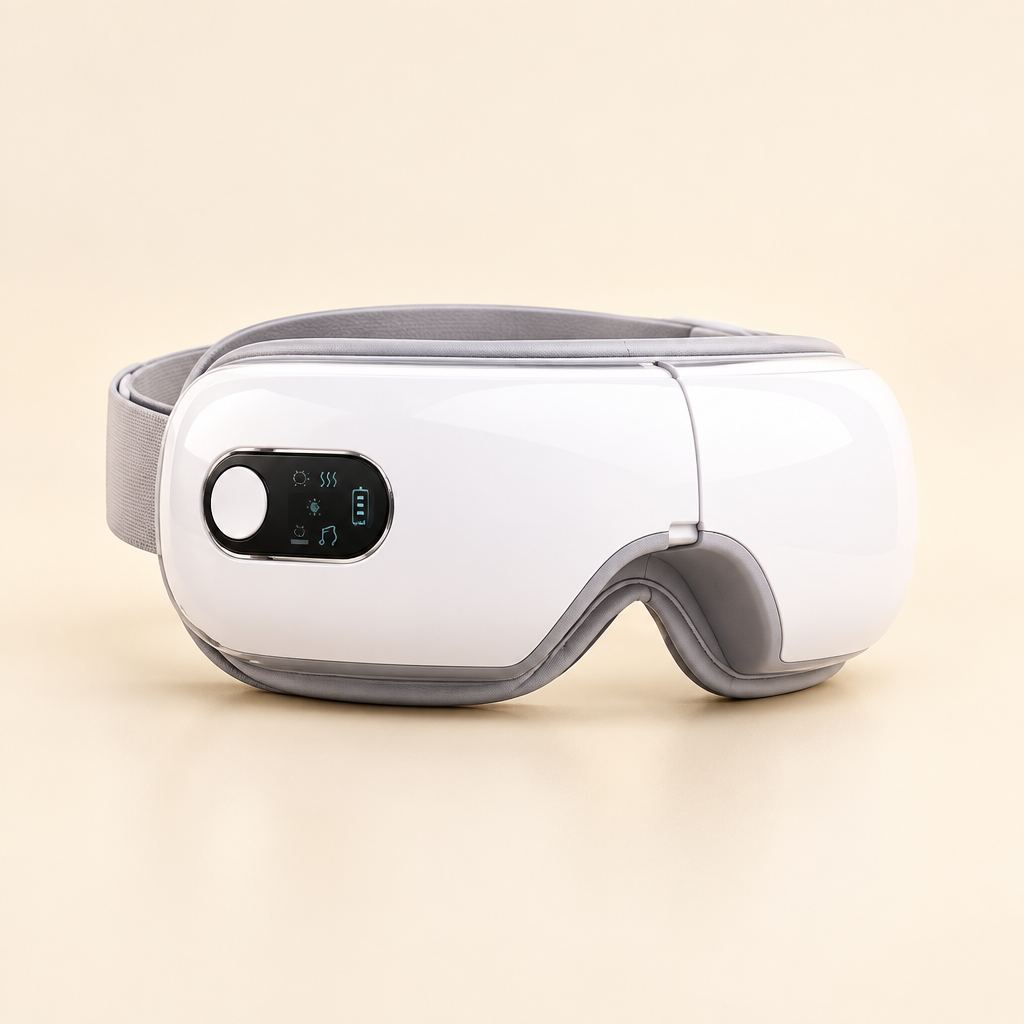 Smart eye massager headset
