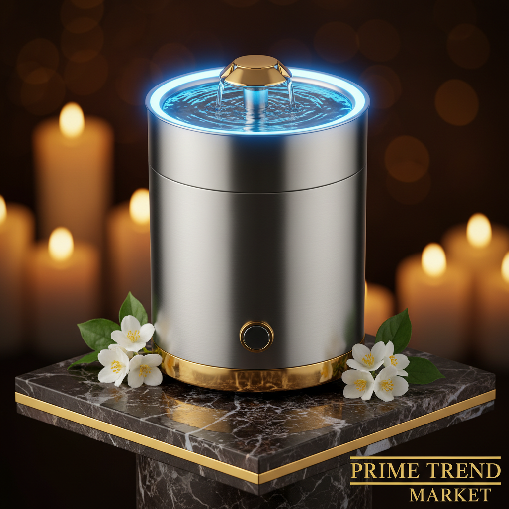 Luxury Smart Pet Water Fountain — Auto-Circulation, LED Light, 7 Colors & 4 Styles — Prime Trend Market