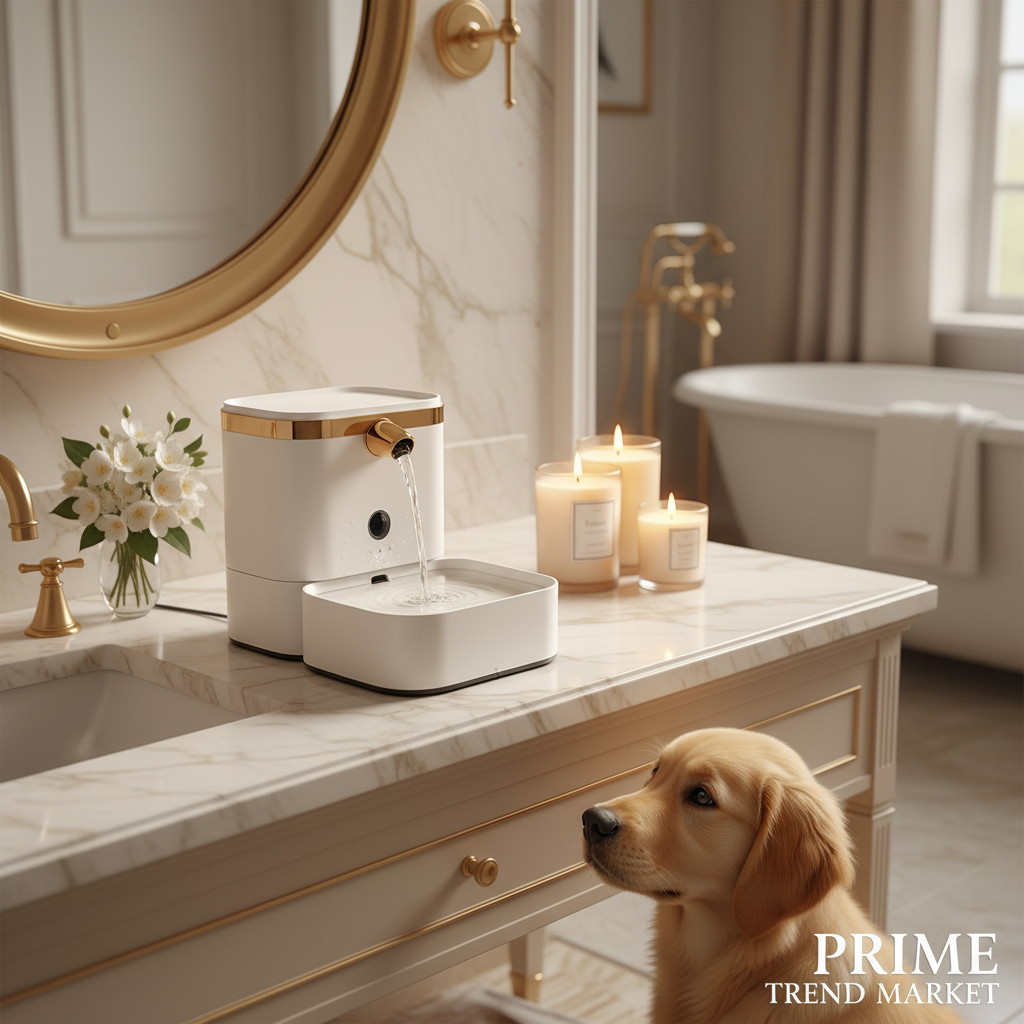 Luxury Smart Pet Water Fountain — 2.5L Circulating Filter, Ultra-Quiet, Food-Grade ABS — Prime Trend Market