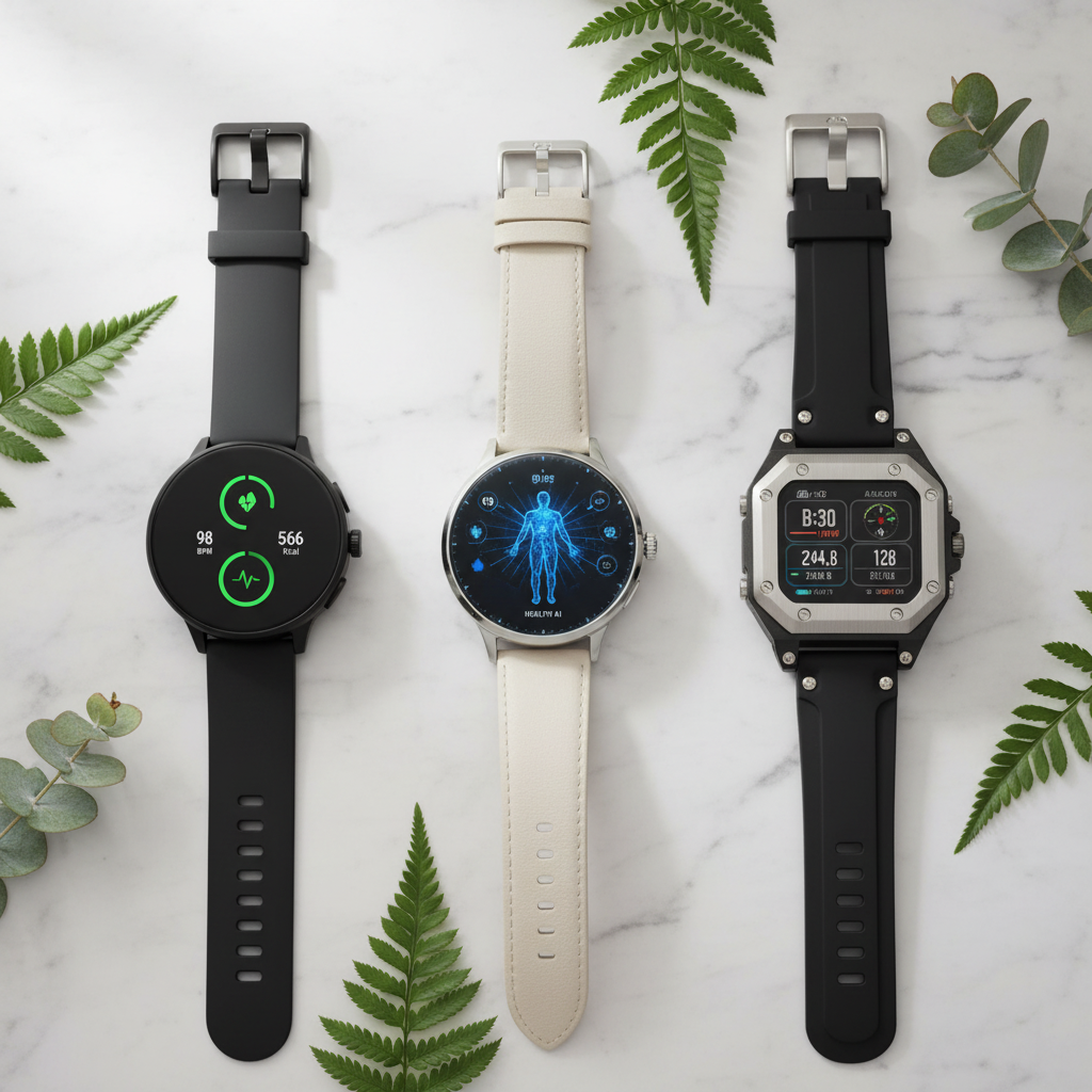 Smart Watch Flat Lay