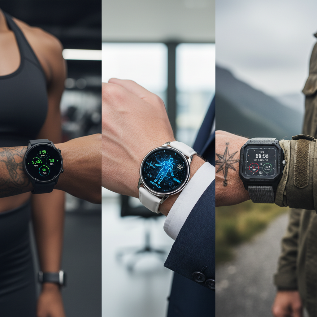 Smart Watch Trio Wrists