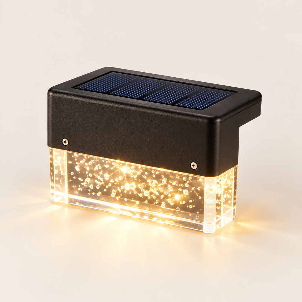 Solar RGB LED Step & Fence Light | Waterproof | Color Changing | Outdoor Deck Stair Light