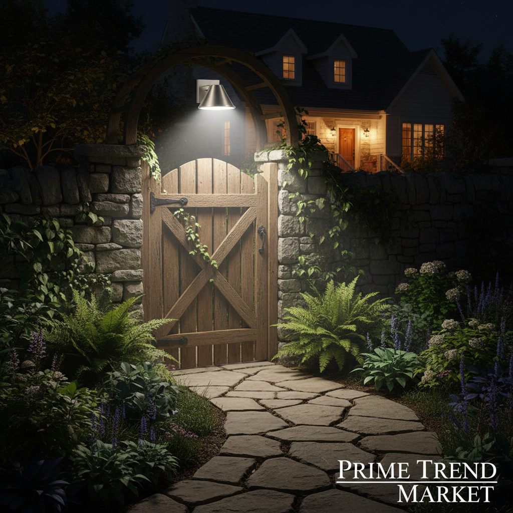 Solar LED Wall Light — 100 LED Motion Sensor Outdoor Security Light, Waterproof, 3 Modes — Prime Trend Market