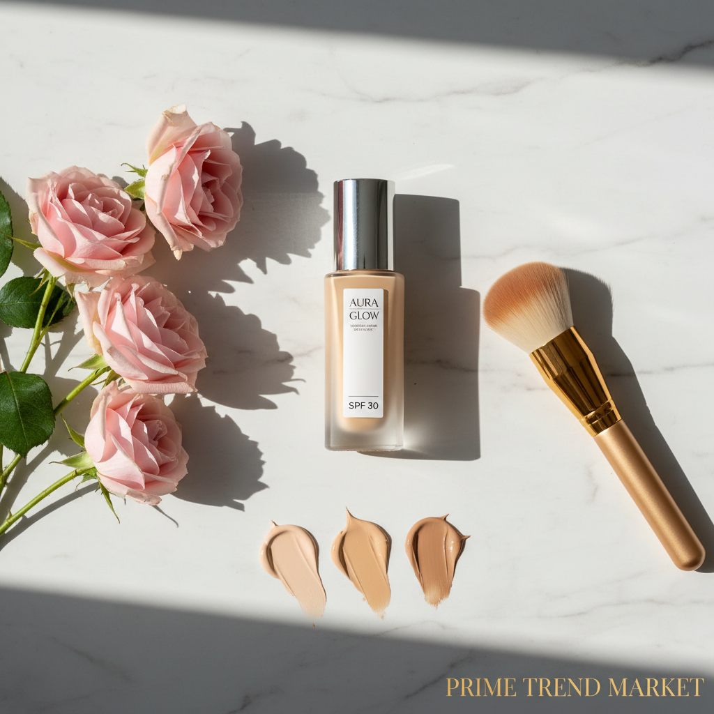 Matte Sunscreen Liquid Foundation SPF 30 — Full Coverage & Sun Protection | 6 Shades — Prime Trend Market