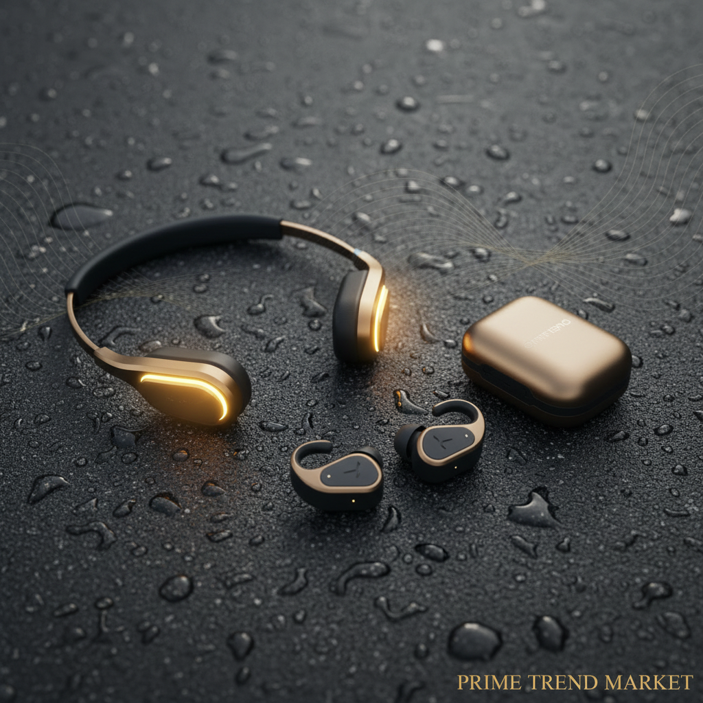 Sport Audio Flat Lay