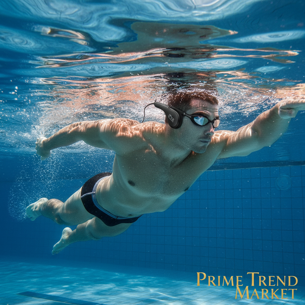 IPX8 Waterproof Headset Swimming Bluetooth Headphones With 32G TF Card Sports Wireless Earbuds Stereo Bone Conduction Earphone — Prime Trend Market