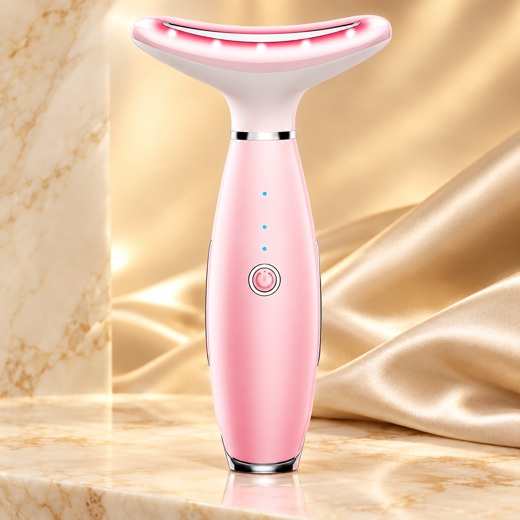3-in-1 Face & Neck Sculpting Massager — Thermal + Vibration + Lifting Tool