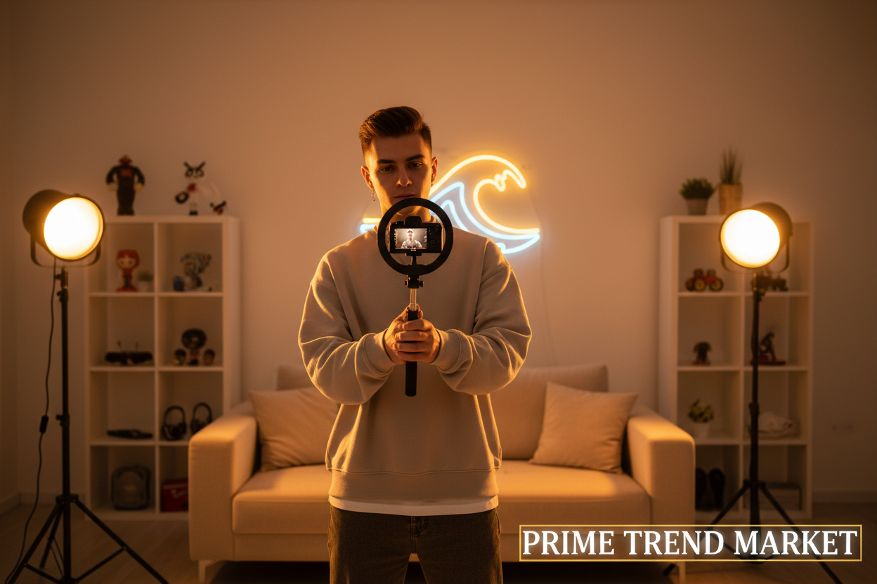 Content Creator Pro Bundle | 4K Vlogging Camera + Action Camera + Selfie Stick Tripod — Prime Trend Market