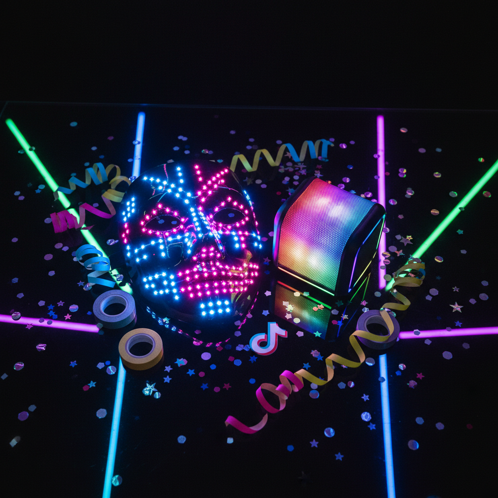 TikTok Party Bundle - Neon Flat Lay