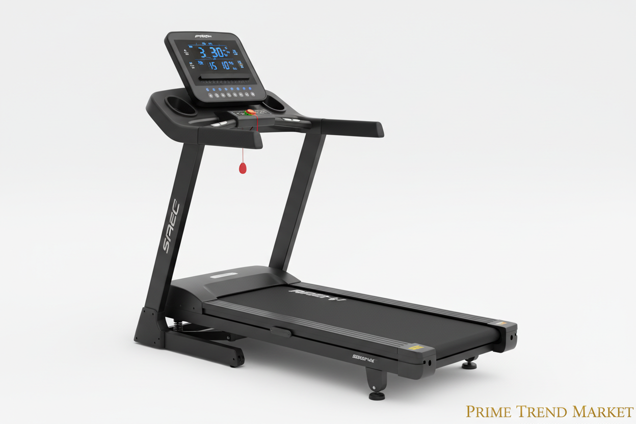 Folding Treadmill for Home | 2.5HP Quiet Motor | 300LB Capacity | Heart Rate | Incline | Bluetooth Speaker — Prime Trend Market