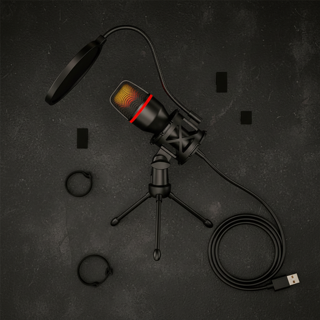 USB Mic - Flat Lay