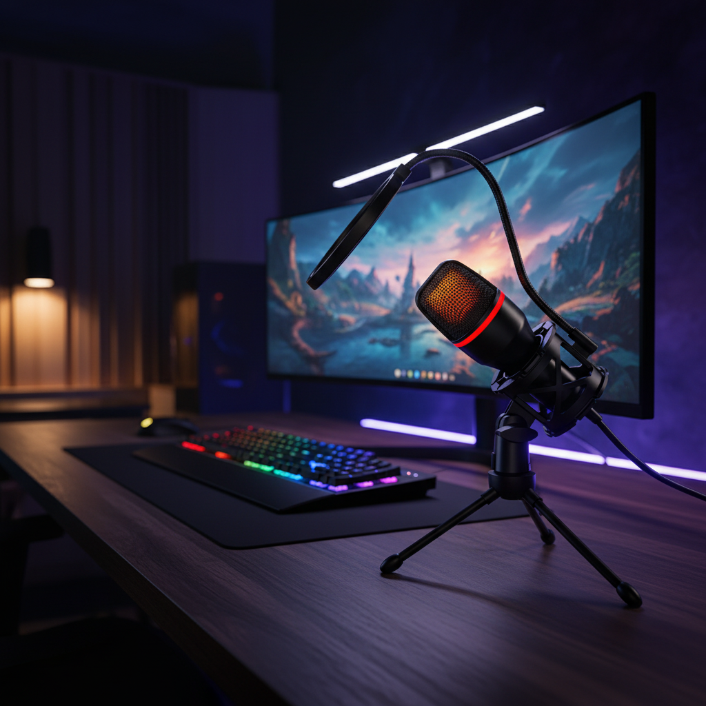 USB Mic - RGB Gaming Setup