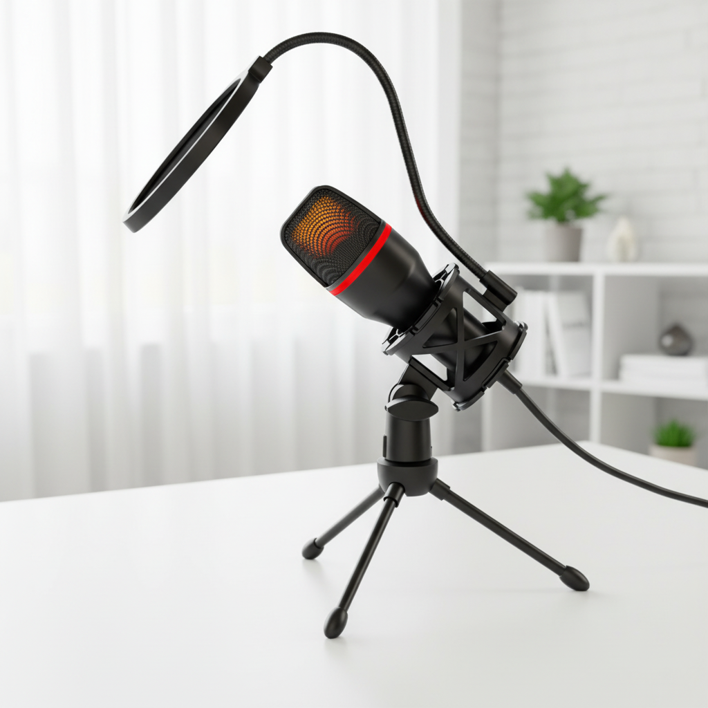 USB Mic - White Desk
