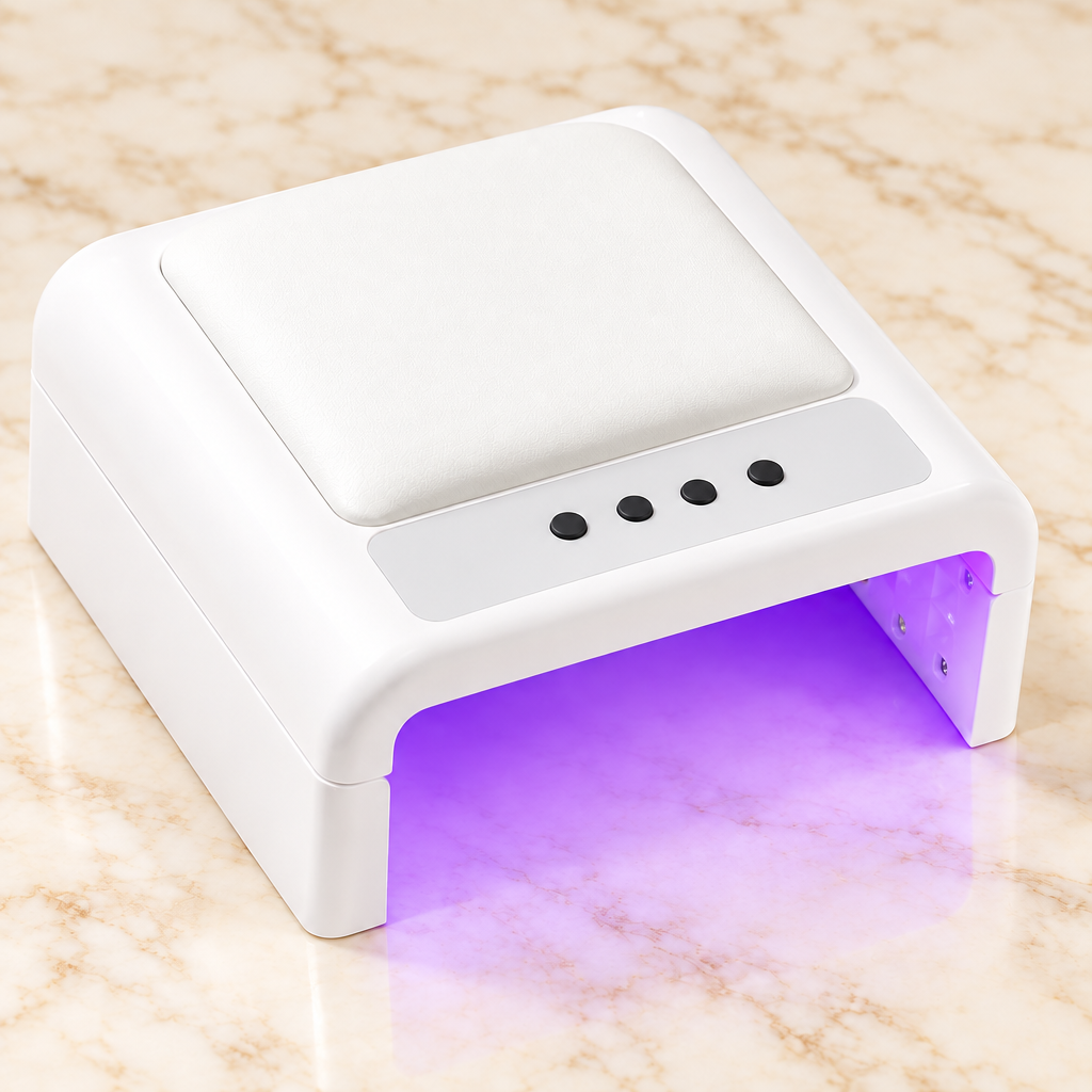 UV nail lamp with arm rest