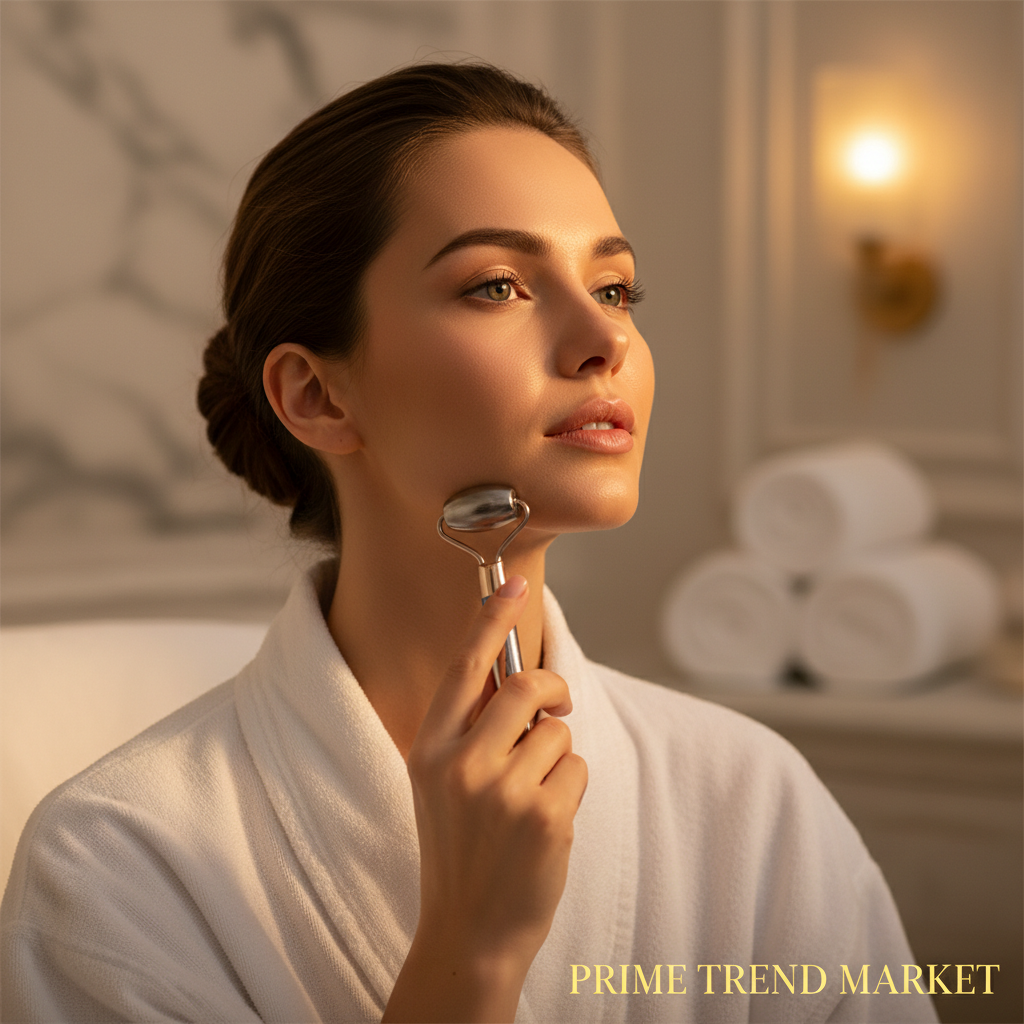 Neck & Jawline Sculpt Set | Neck Lifting Device + V-Face Roller + EMS Neck Massager — Prime Trend Market