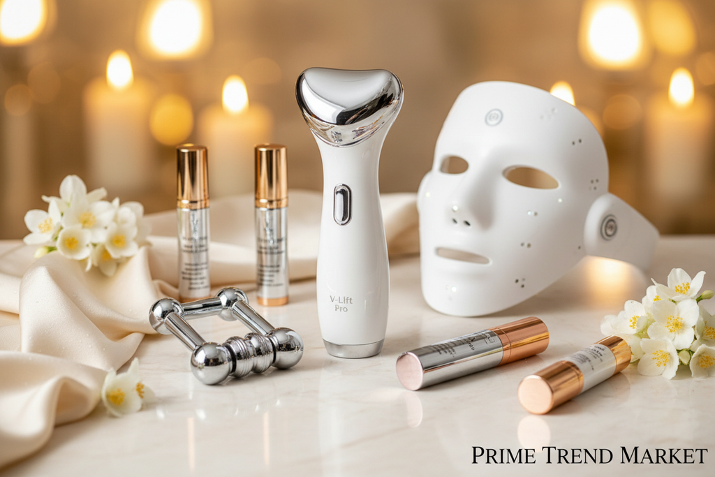 V-Face Total Bundle | V-Lift Pro + 3D Roller EMS + Hands-Free V-Face Massager — Prime Trend Market