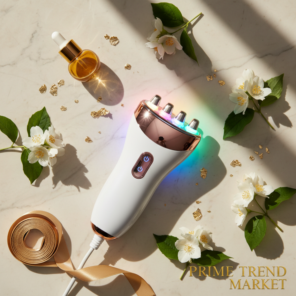 4-in-1 RF LED Photon Facial Massager — Radio Frequency Mesotherapy Electroporation Anti-Aging Beauty Device — Eliza & Tuan