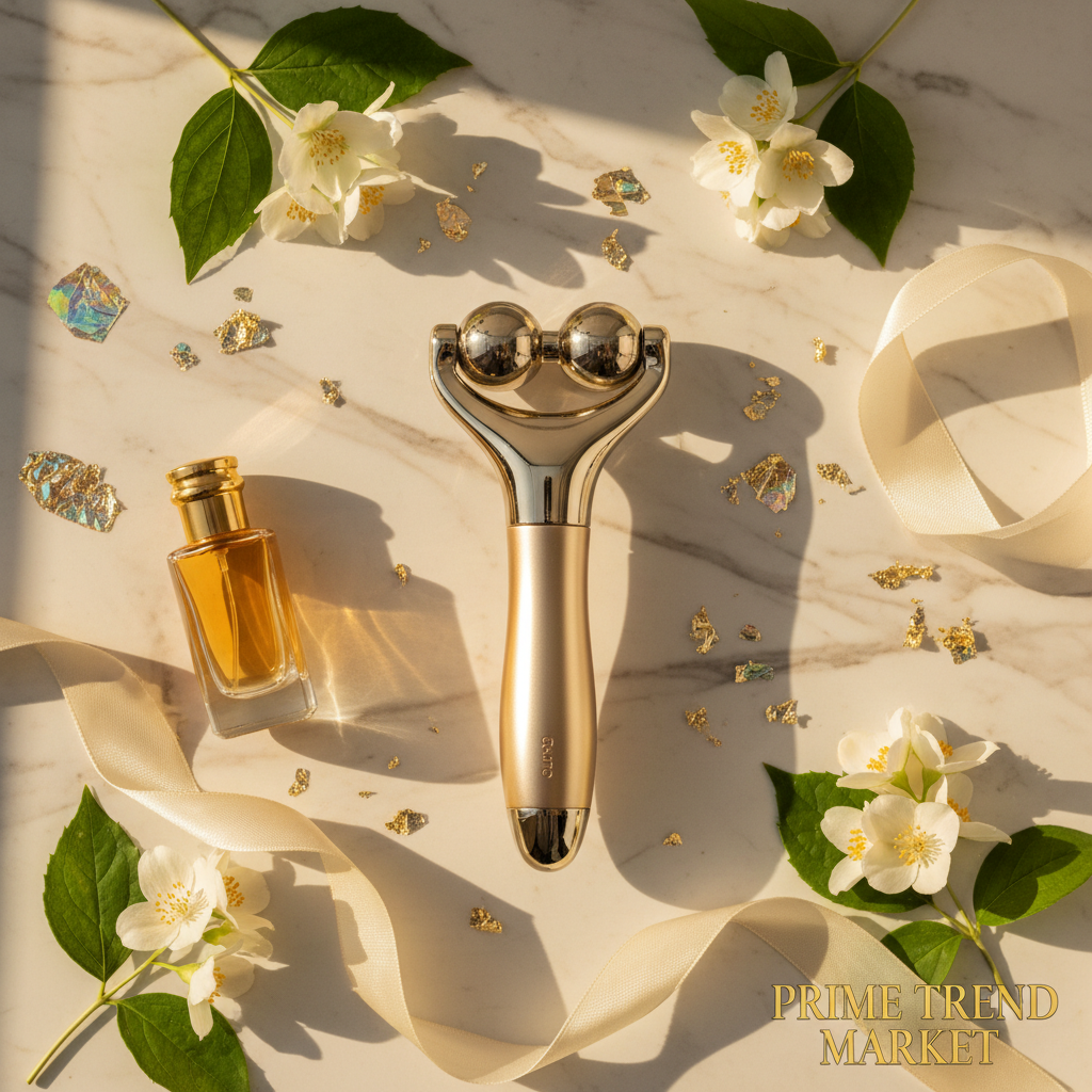 5-in-1 Micro Current Facial Lifting Roller — EMS V-Face Tightening & Rejuvenation Beauty Device — Eliza & Tuan