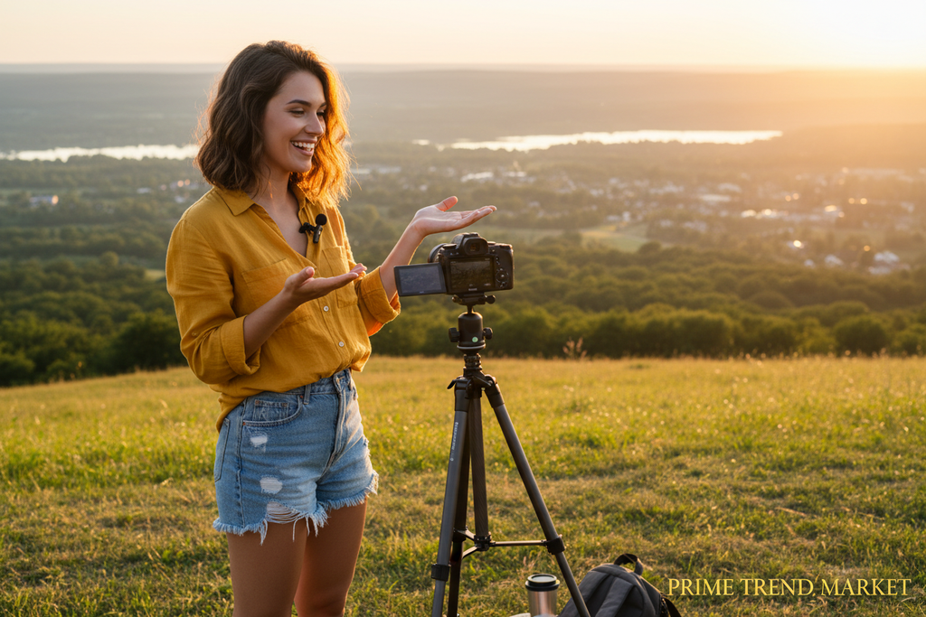 Vlogging Camera Upgrade Bundle | 4K Touch Screen Camera + Wireless Clip-On Mic — Prime Trend Market