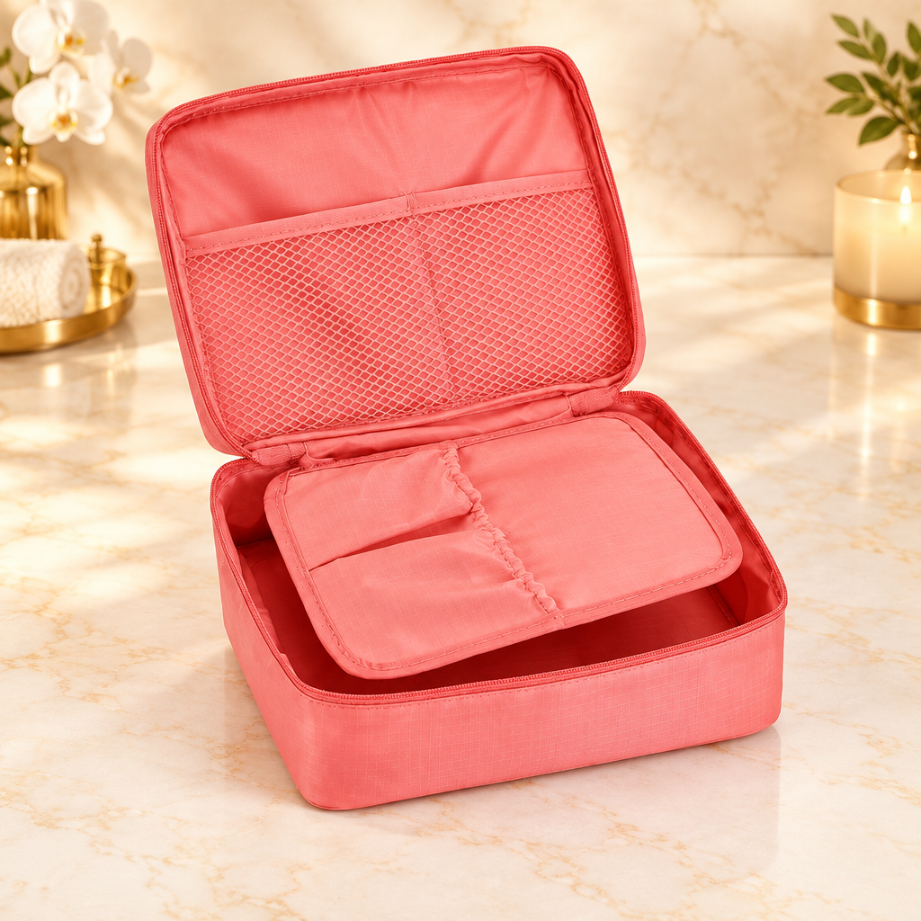 Waterproof travel cosmetic bag
