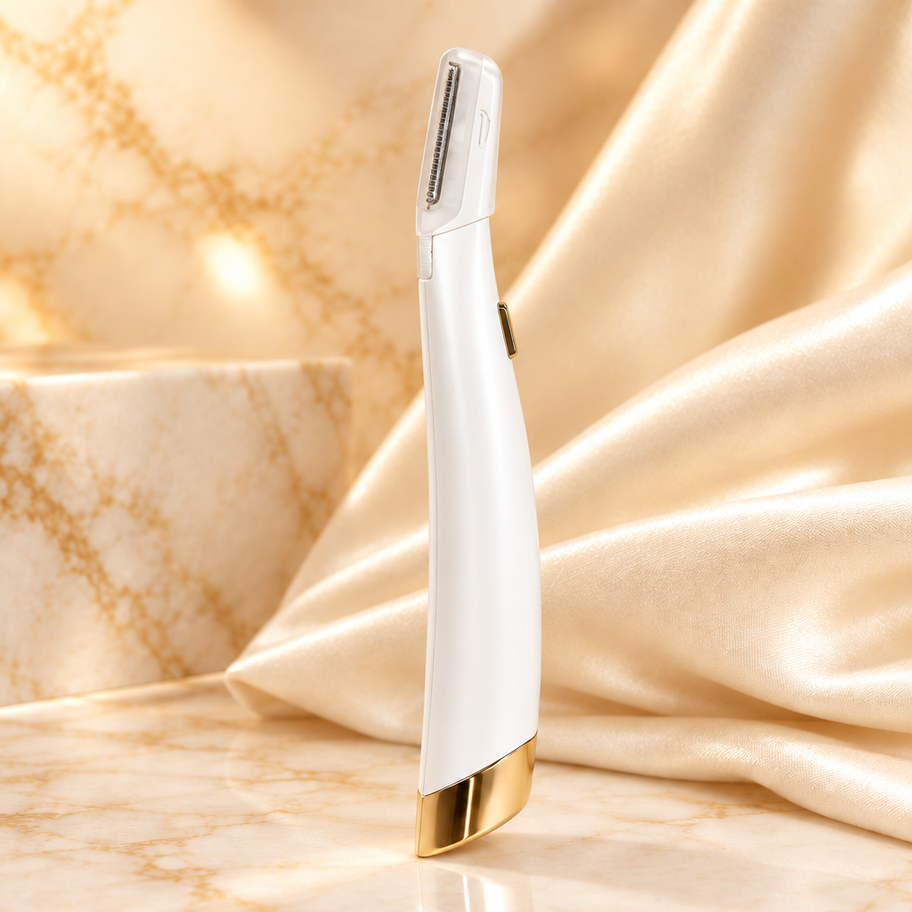 White electric shaver